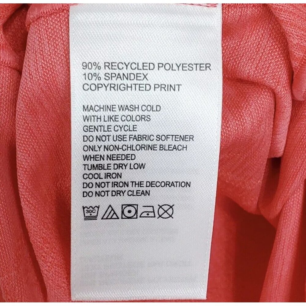 Tommy Bahama Mens Large Delray Frond Lightweight Half Zip Pullover Dubarry Coral - Picture 7 of 9